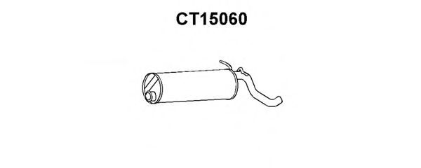 Глушитель выхлопных газов конечный VENEPORTE CT15060