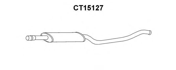 Средний глушитель выхлопных газов VENEPORTE CT15127