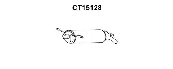 Глушитель выхлопных газов конечный VENEPORTE CT15128