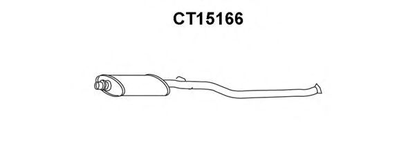 Средний глушитель выхлопных газов VENEPORTE CT15166