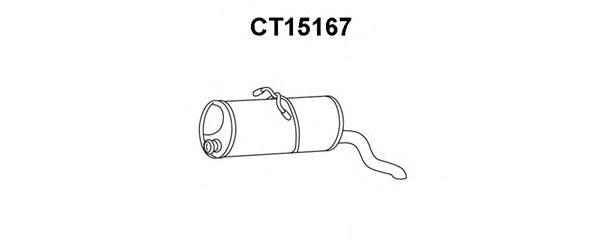 Глушитель выхлопных газов конечный VENEPORTE CT15167