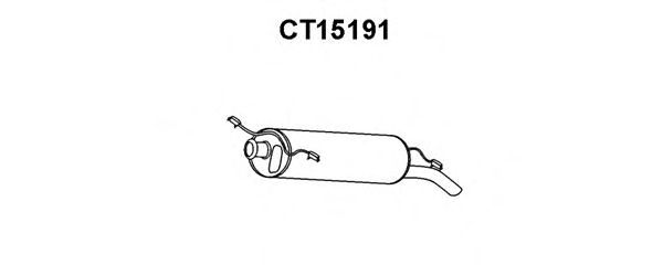 Глушитель выхлопных газов конечный VENEPORTE CT15191