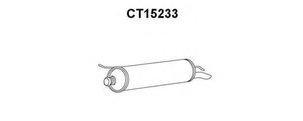 Глушитель выхлопных газов конечный VENEPORTE CT15233
