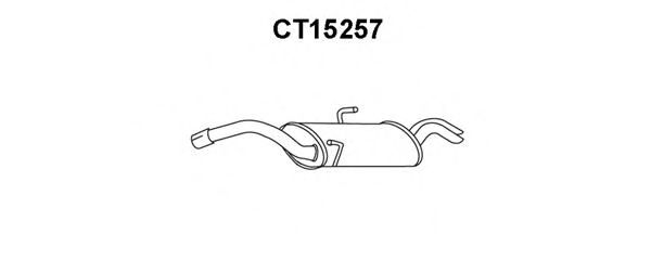 Глушитель выхлопных газов конечный VENEPORTE CT15257