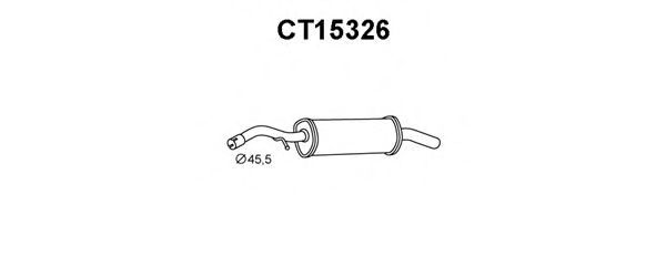 Глушитель выхлопных газов конечный VENEPORTE CT15326
