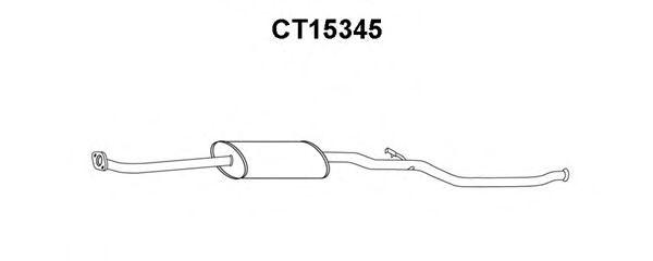 Средний глушитель выхлопных газов VENEPORTE CT15345