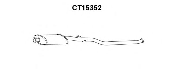 Средний глушитель выхлопных газов VENEPORTE CT15352