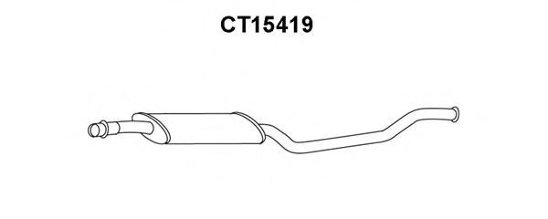 Средний глушитель выхлопных газов VENEPORTE CT15419