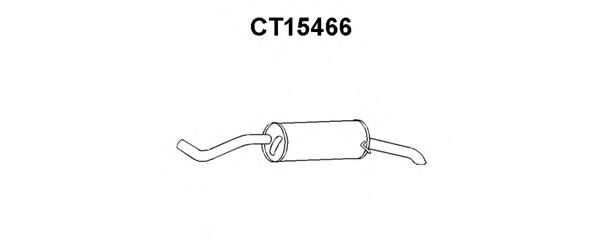 Глушитель выхлопных газов конечный VENEPORTE CT15466