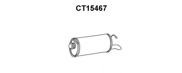 Глушитель выхлопных газов конечный VENEPORTE CT15467
