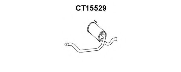 Средний глушитель выхлопных газов VENEPORTE CT15529