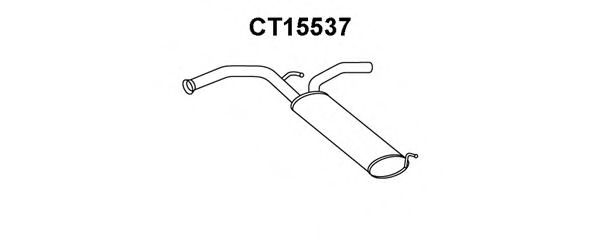 Глушитель выхлопных газов конечный VENEPORTE CT15537