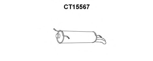 Глушитель выхлопных газов конечный VENEPORTE CT15567