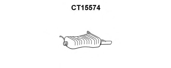 Глушитель выхлопных газов конечный VENEPORTE CT15574