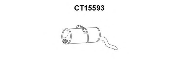 Глушитель выхлопных газов конечный VENEPORTE CT15593