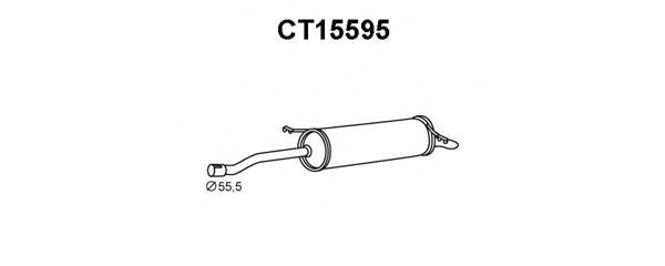 Глушитель выхлопных газов конечный VENEPORTE CT15595