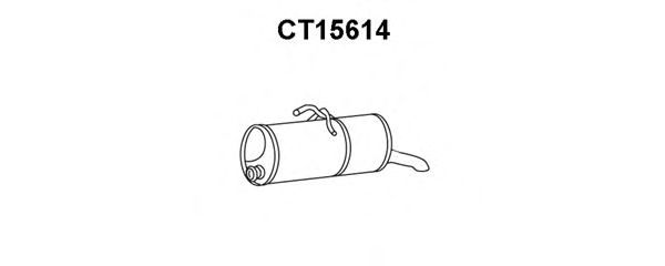 Глушитель выхлопных газов конечный VENEPORTE CT15614