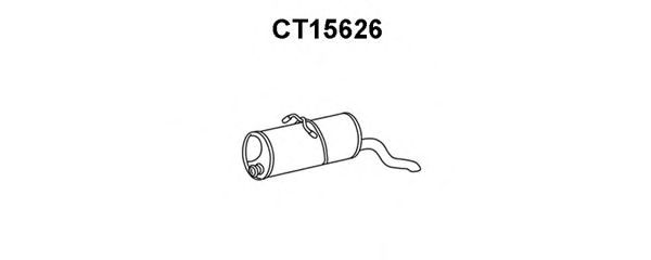 Глушитель выхлопных газов конечный VENEPORTE CT15626