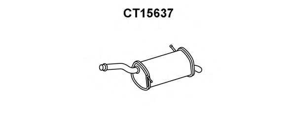 Глушитель выхлопных газов конечный VENEPORTE CT15637