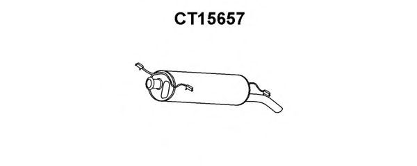 Глушитель выхлопных газов конечный VENEPORTE CT15657