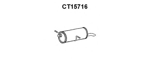 Глушитель выхлопных газов конечный VENEPORTE CT15716