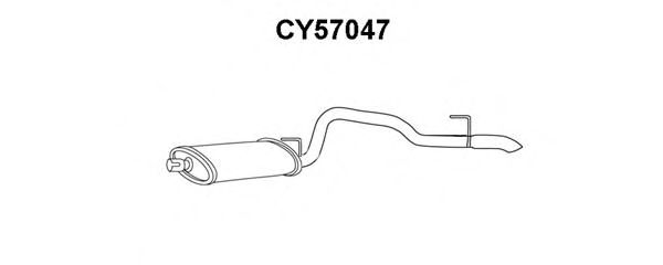 Глушитель выхлопных газов конечный VENEPORTE CY57047