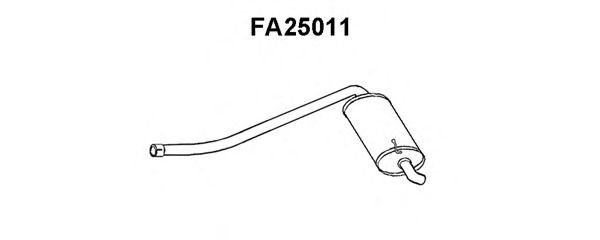 Глушитель выхлопных газов конечный VENEPORTE FA25011