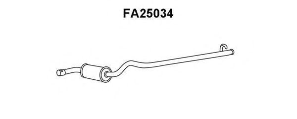 Глушитель выхлопных газов конечный VENEPORTE FA25034
