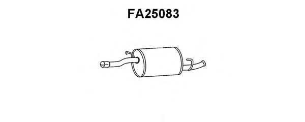 Глушитель выхлопных газов конечный VENEPORTE FA25083