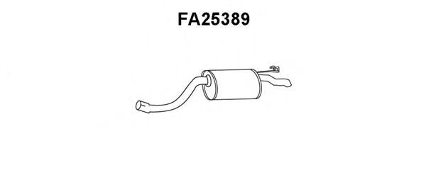 Глушитель выхлопных газов конечный VENEPORTE FA25389