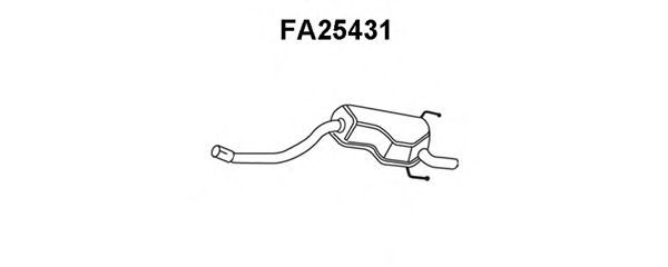 Глушитель выхлопных газов конечный VENEPORTE FA25431