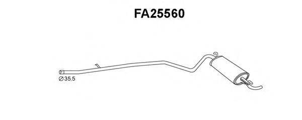 Глушитель выхлопных газов конечный VENEPORTE FA25560