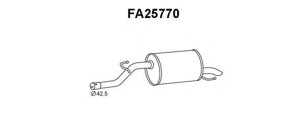 Глушитель выхлопных газов конечный VENEPORTE FA25770