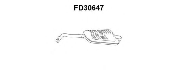 Глушитель выхлопных газов конечный VENEPORTE FD30647