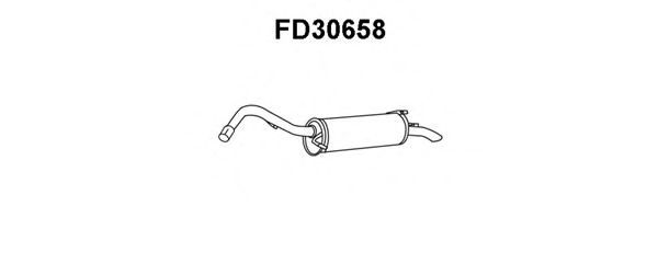 Глушитель выхлопных газов конечный VENEPORTE FD30658
