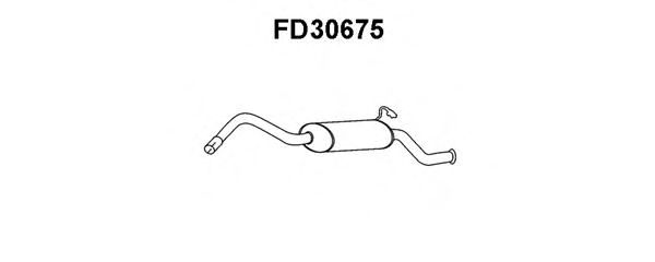 Глушитель выхлопных газов конечный VENEPORTE FD30675