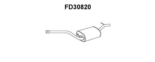 Средний глушитель выхлопных газов VENEPORTE FD30820