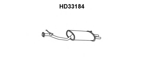 Глушитель выхлопных газов конечный VENEPORTE HD33184