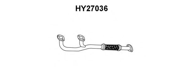 Труба выхлопного газа VENEPORTE HY27036