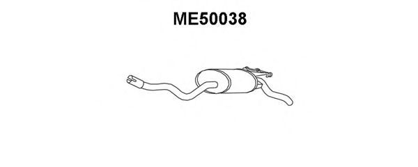 Глушитель выхлопных газов конечный VENEPORTE ME50038
