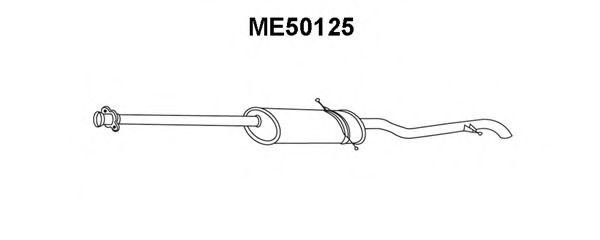 Глушитель выхлопных газов конечный VENEPORTE ME50125