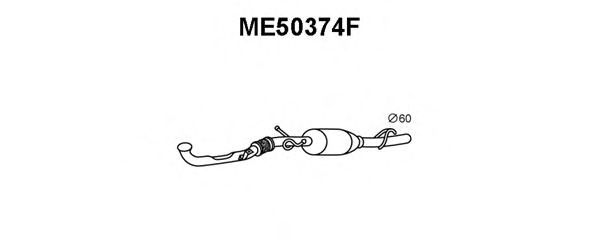Сажевый / частичный фильтр, система выхлопа ОГ VENEPORTE ME50374F