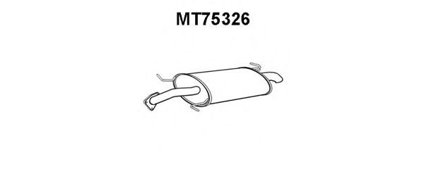 Глушитель выхлопных газов конечный VENEPORTE MT75326