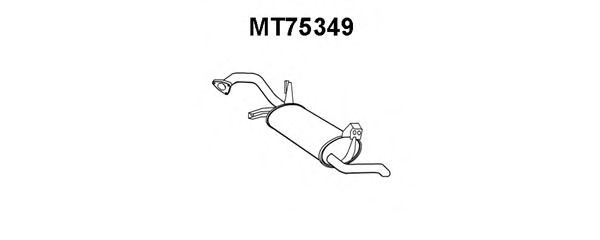 Глушитель выхлопных газов конечный VENEPORTE MT75349