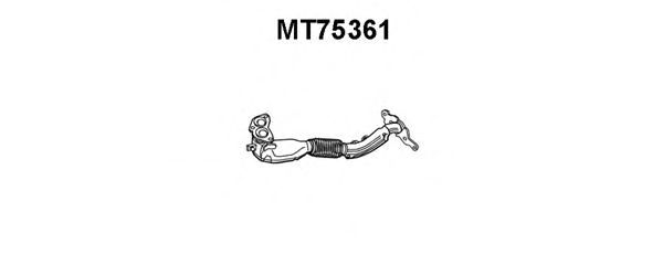 Труба выхлопного газа VENEPORTE MT75361
