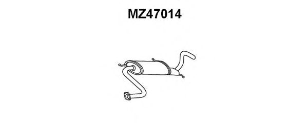 Глушитель выхлопных газов конечный VENEPORTE MZ47014