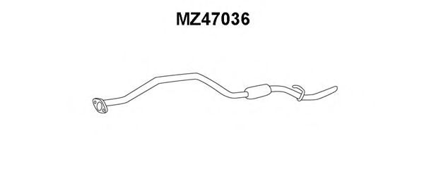 Труба выхлопного газа VENEPORTE MZ47036