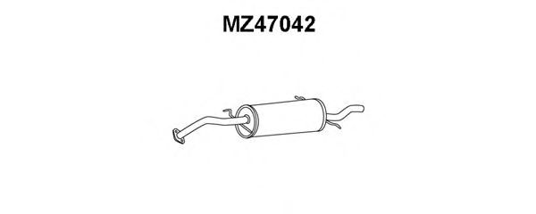 Глушитель выхлопных газов конечный VENEPORTE MZ47042