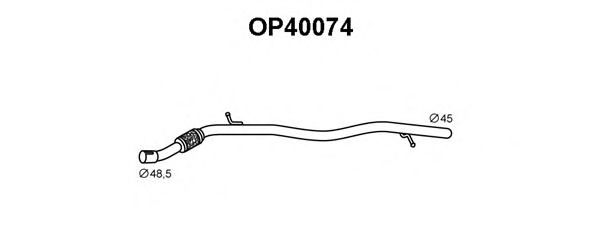Труба выхлопного газа VENEPORTE OP40074