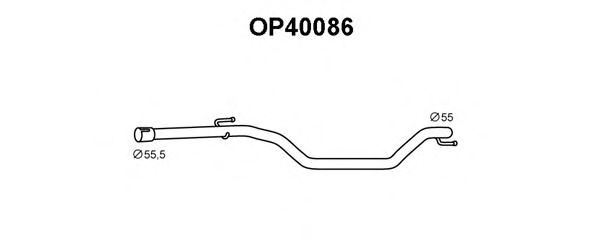 Труба выхлопного газа VENEPORTE OP40086